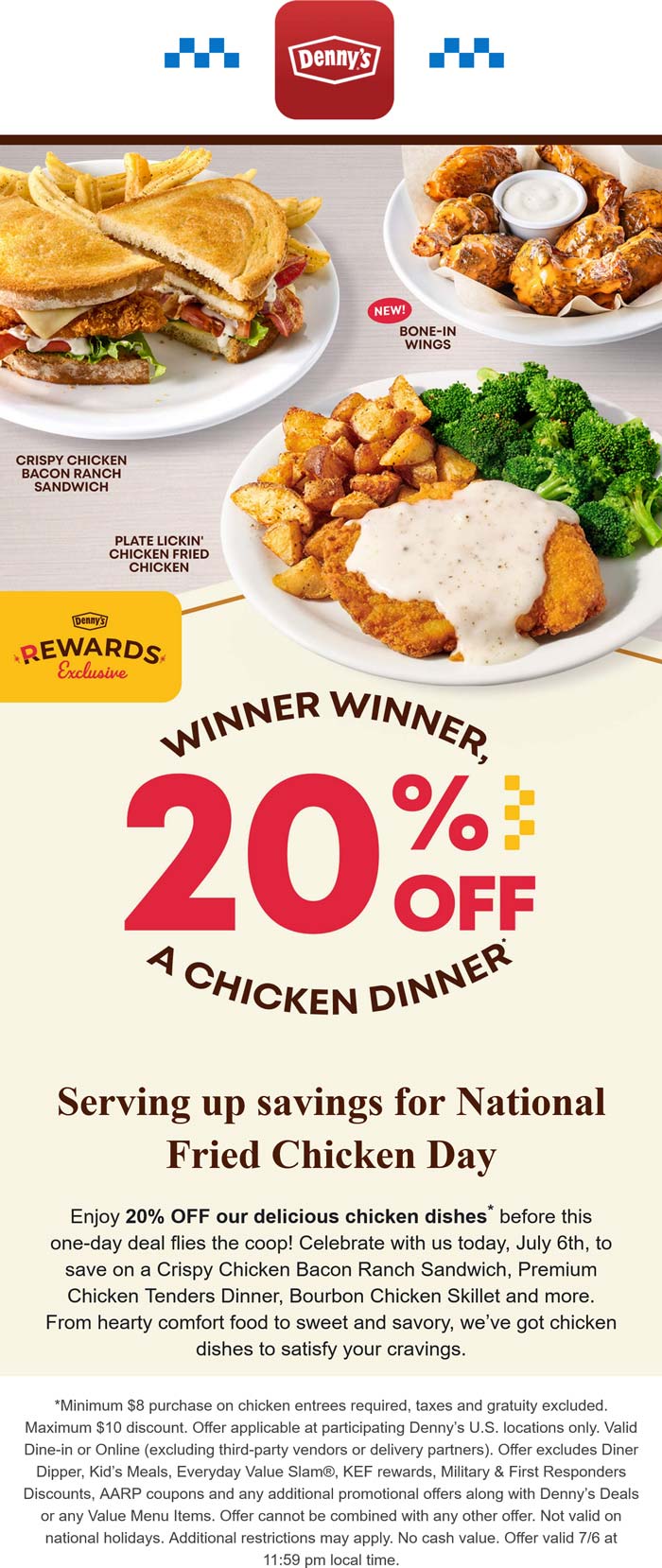 Dennys 20% off today at Dennys restaurants #dennys Dennys restaurants Coupon 20% off today at Dennys restaurants #dennys