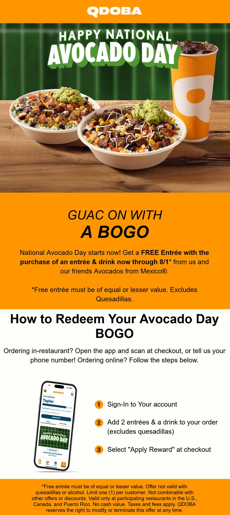 Qdoba Second entree free via login at Qdoba #qdoba Qdoba restaurants Coupon Second entree free via login at Qdoba #qdoba
