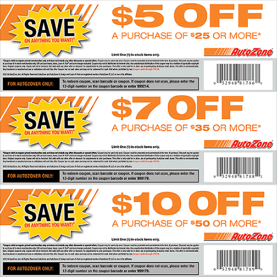 AutoZone coupons & promo code for [May 2024]