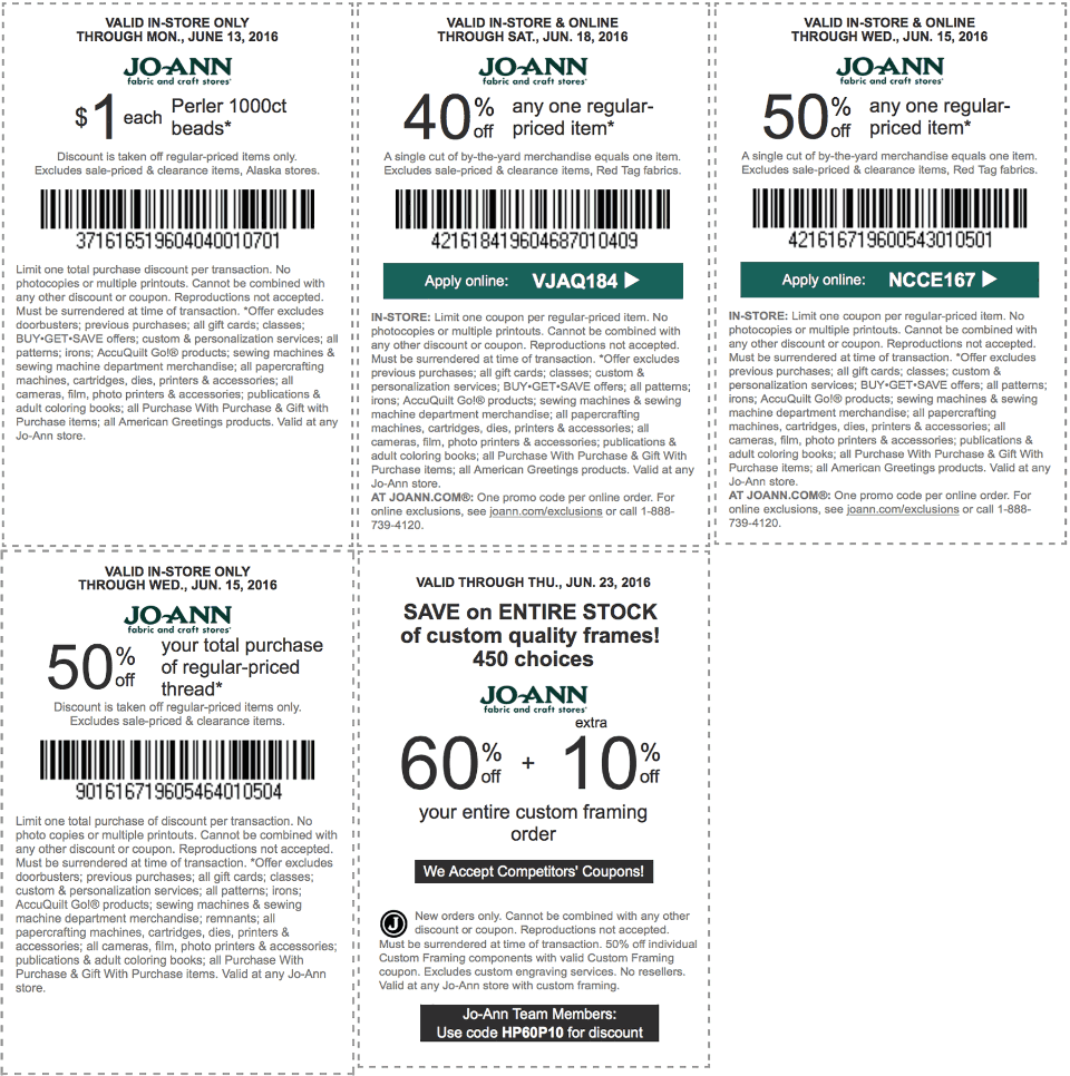 Jo-Ann Fabric coupons & promo code for [May 2024]