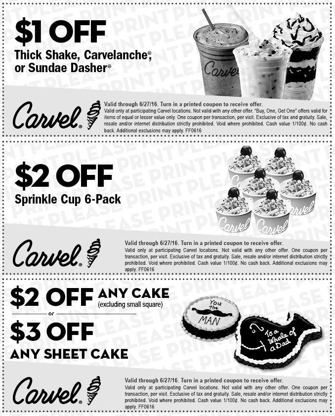 Carvel Coupon April 2024 Shave a buck off a shake & more at Carvel ice cream