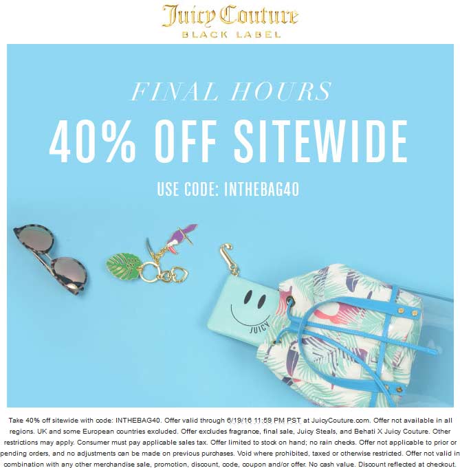 Juicy Couture coupons & promo code for [April 2024]