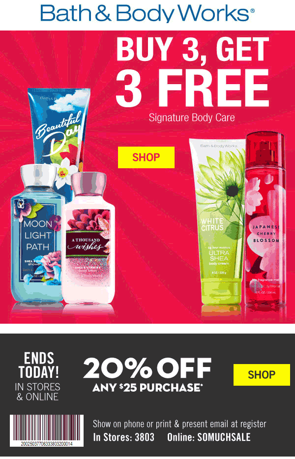 Bath & Body Works coupons & promo code for [May 2024]