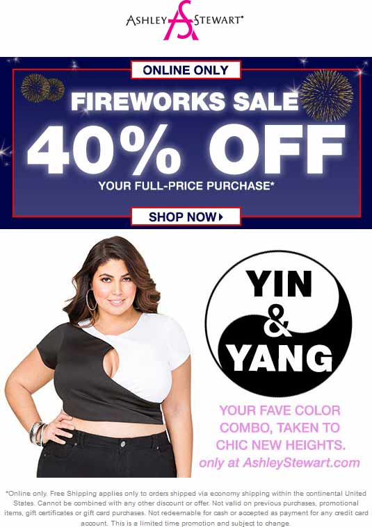 Ashley Stewart coupons & promo code for [May 2024]