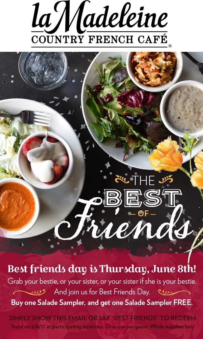 la Madeleine coupons & promo code for [May 2024]