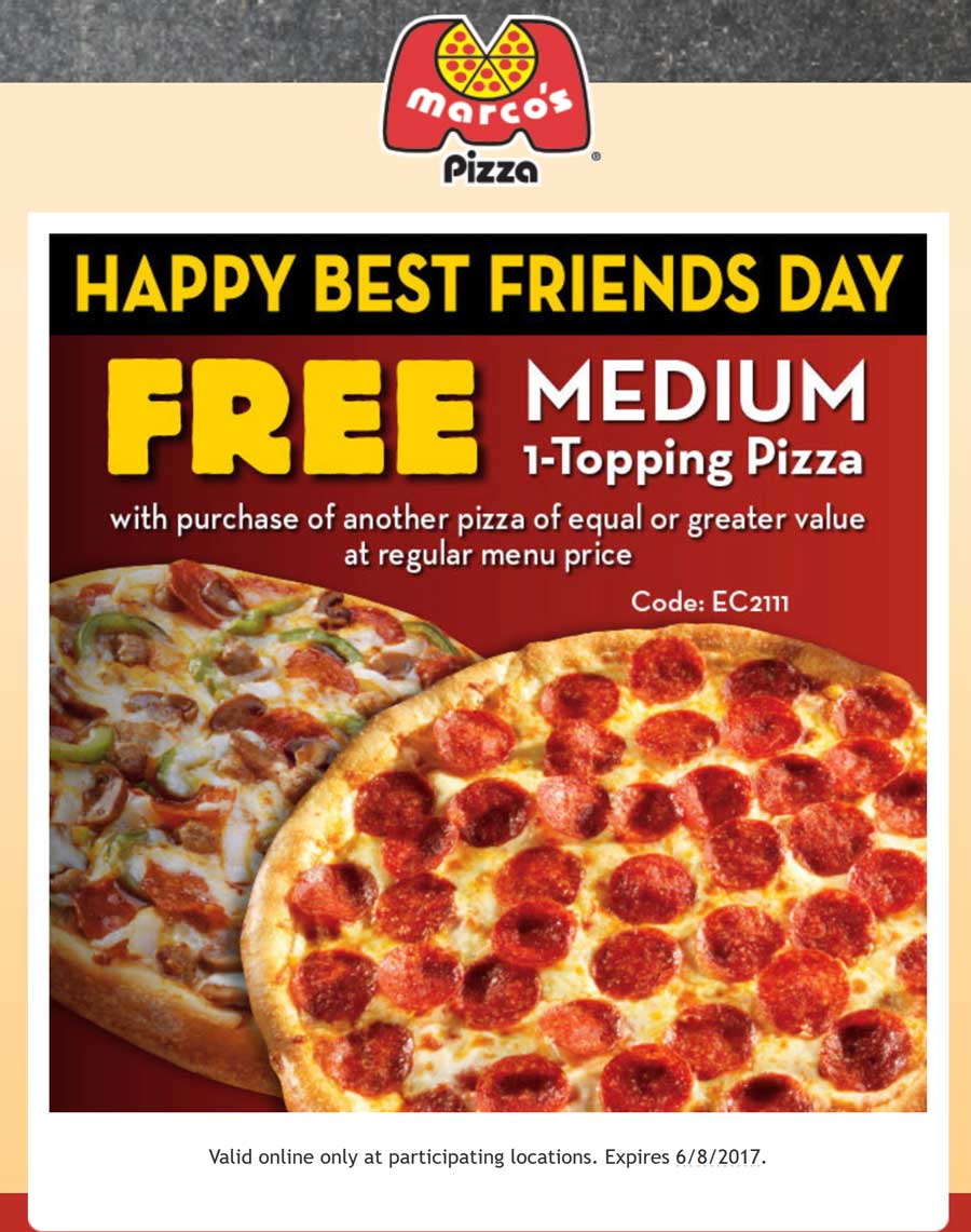 Marcos Pizza April 2021 Coupons And Promo Codes 