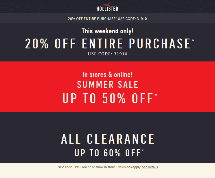 Hollister Discount Coupon Off 60 Www Corumeo Org