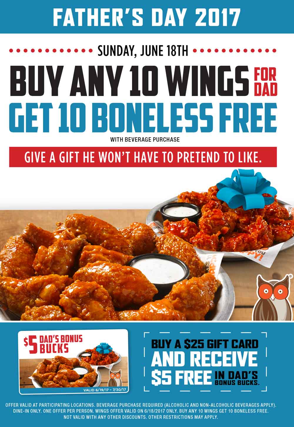 Hooters Coupon April 2024 Second 10pc wings free today at Hooters restaurants