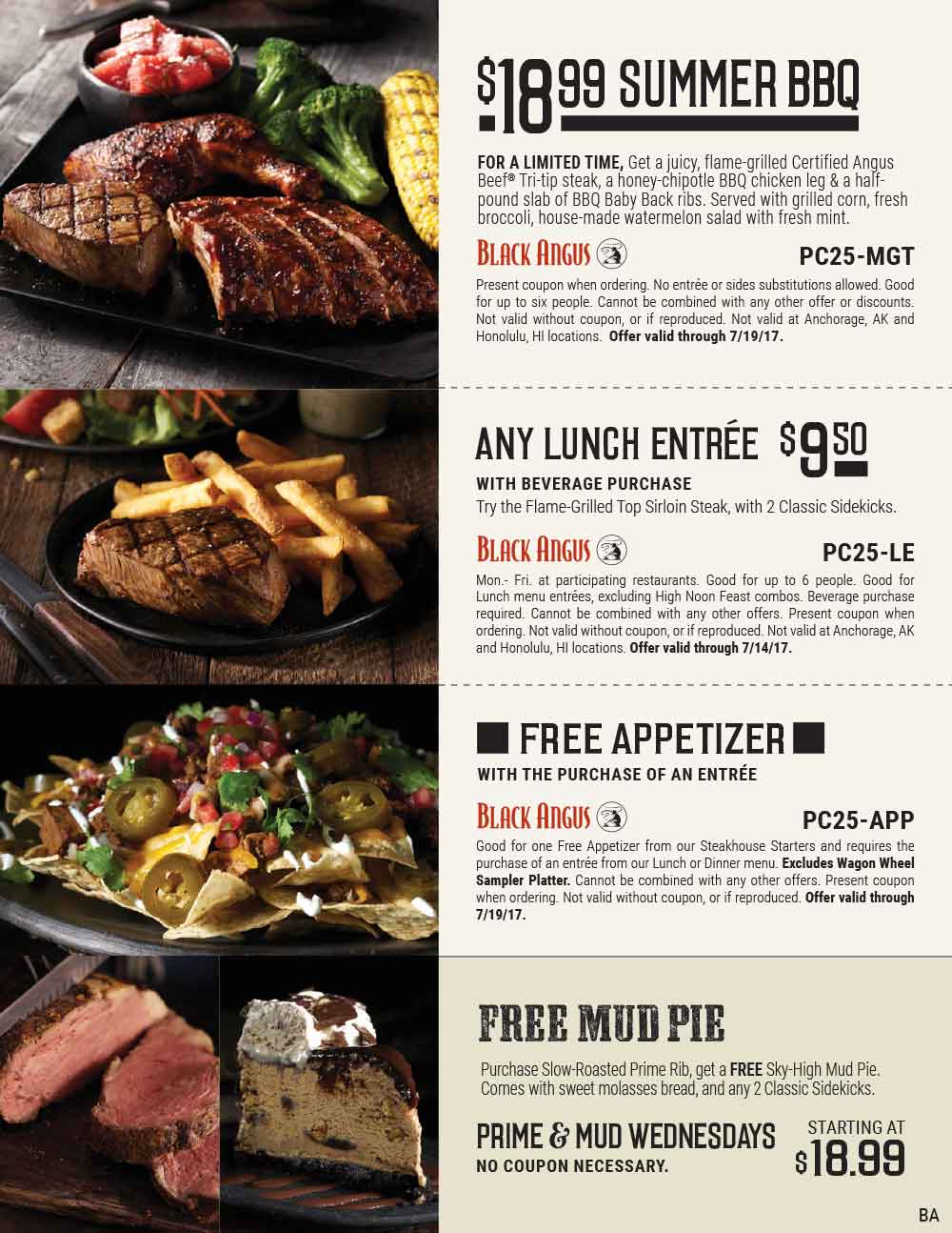 Black Angus coupons & promo code for [May 2024]