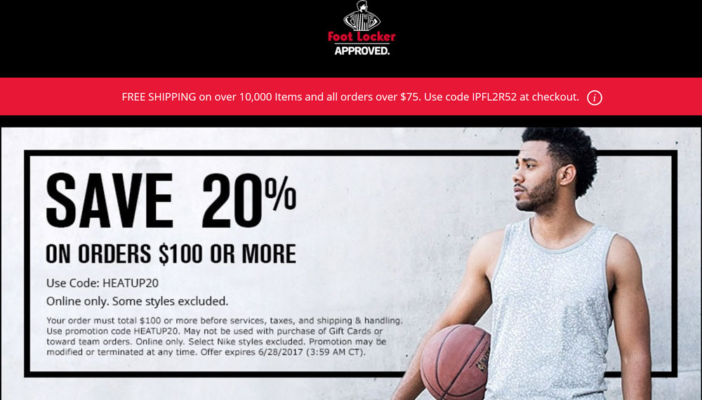 Foot Locker coupons & promo code for [March 2024]