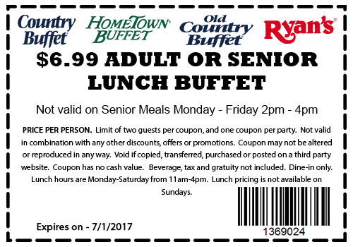 Hometown Buffet coupons & promo code for [April 2024]