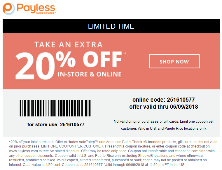 Payless Shoesource January 2021 Coupons and Promo Codes 🛒