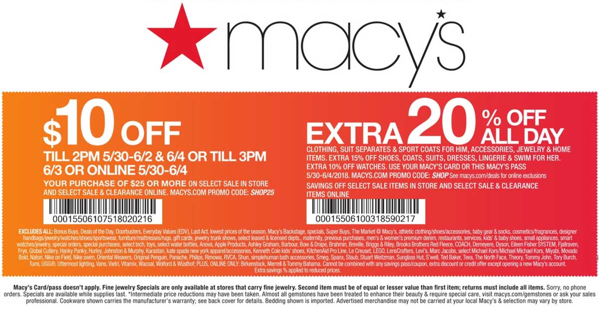 macy jewelry coupon