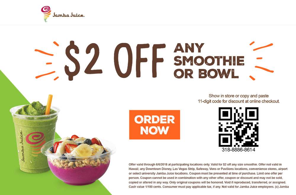 Jamba Juice coupons & promo code for [April 2024]