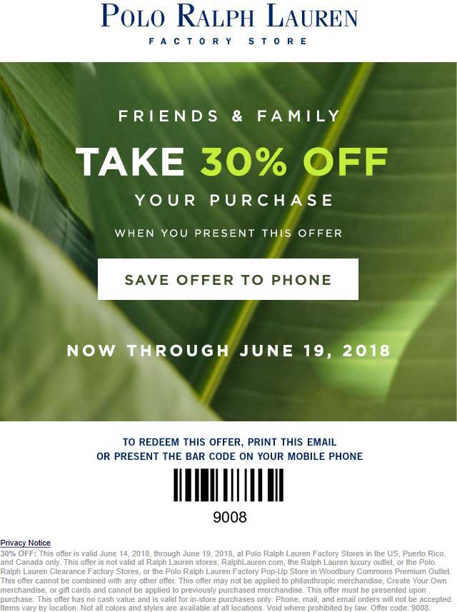 coupon code ralph lauren