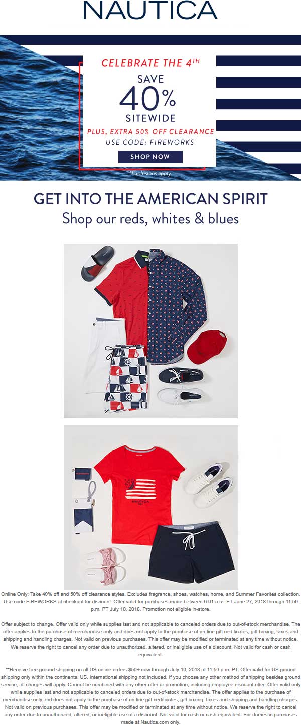 Nautica coupons & promo code for [May 2024]