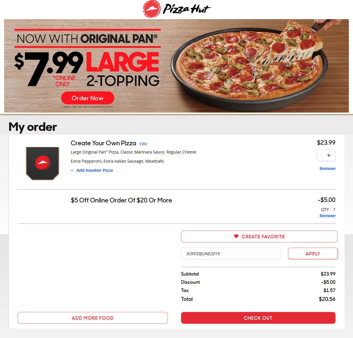 Pizza Hut coupons & promo code for [January 2022]