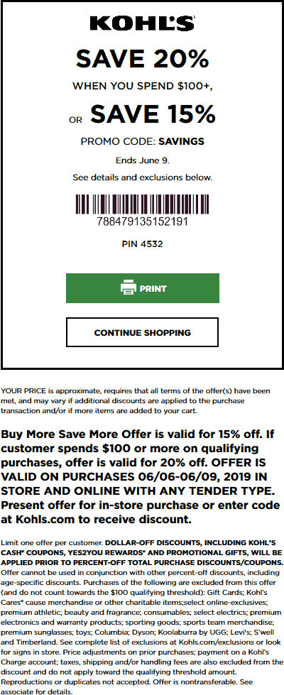 Kohls coupons & promo code for [January 2022]