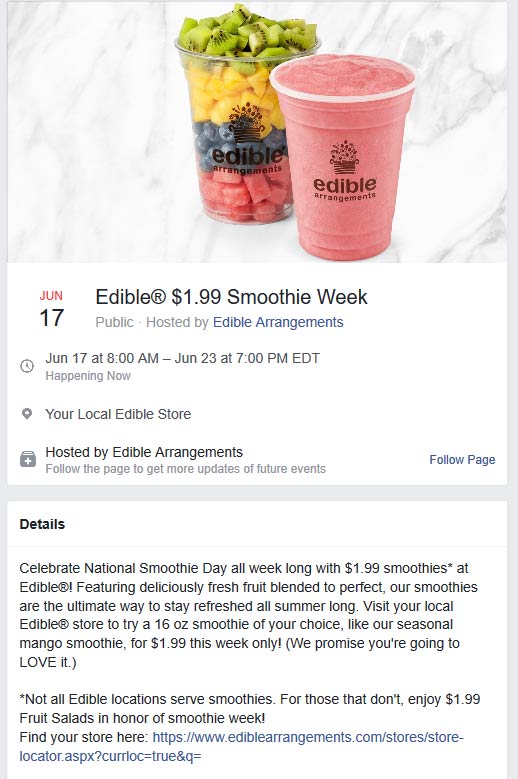 Edible Arrangements coupons & promo code for [May 2022]