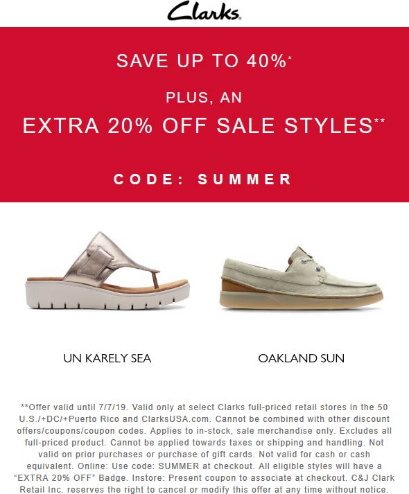 clarks online coupons