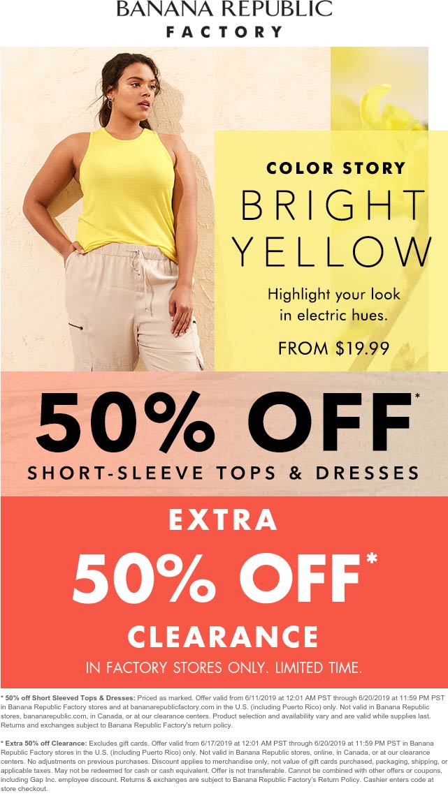Banana Republic Factory coupons & promo code for [February 2023]