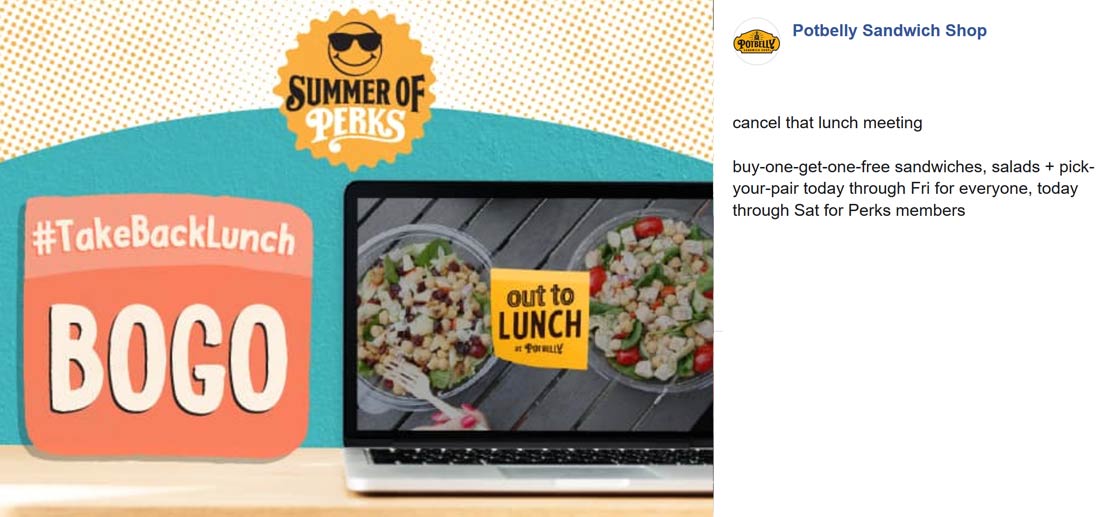 Potbelly coupons & promo code for [May 2022]