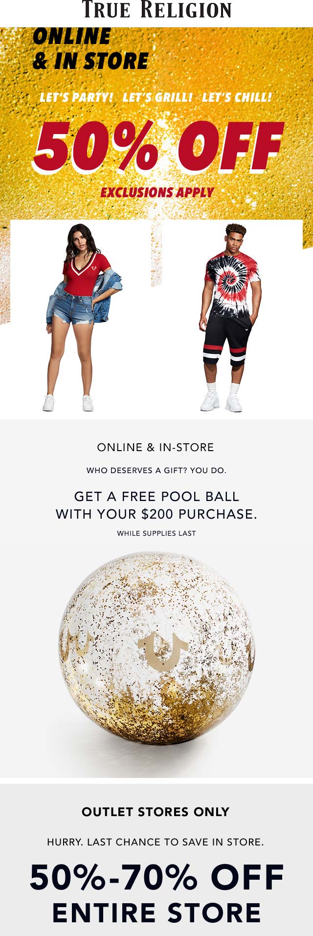 True Religion coupons & promo code for [October 2022]