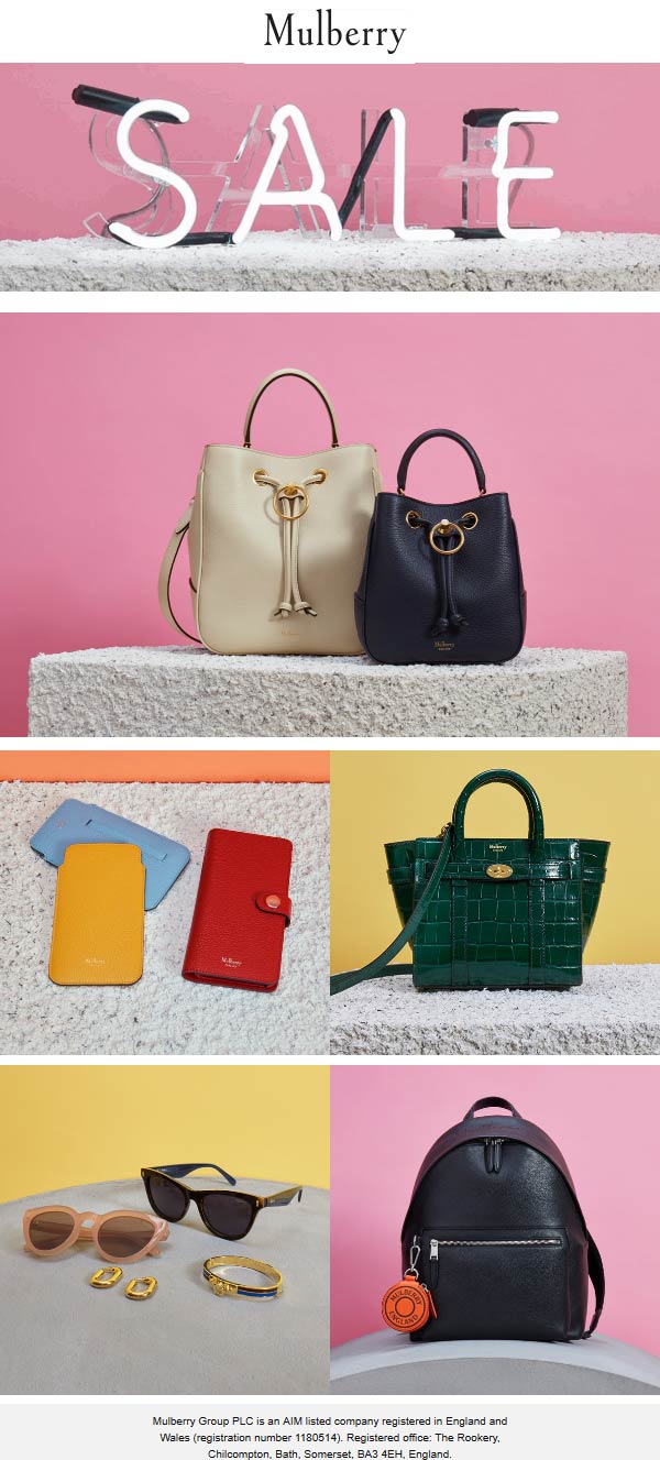 Mulberry stores Coupon  35% off handbags wallets & accessories at Mulberry #mulberry