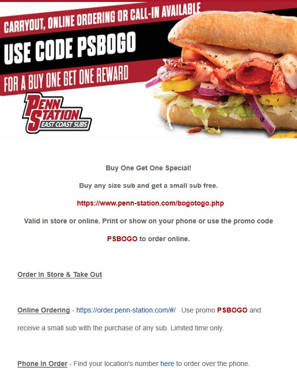 Unleash Savings With Printable Coupons At Penn Station