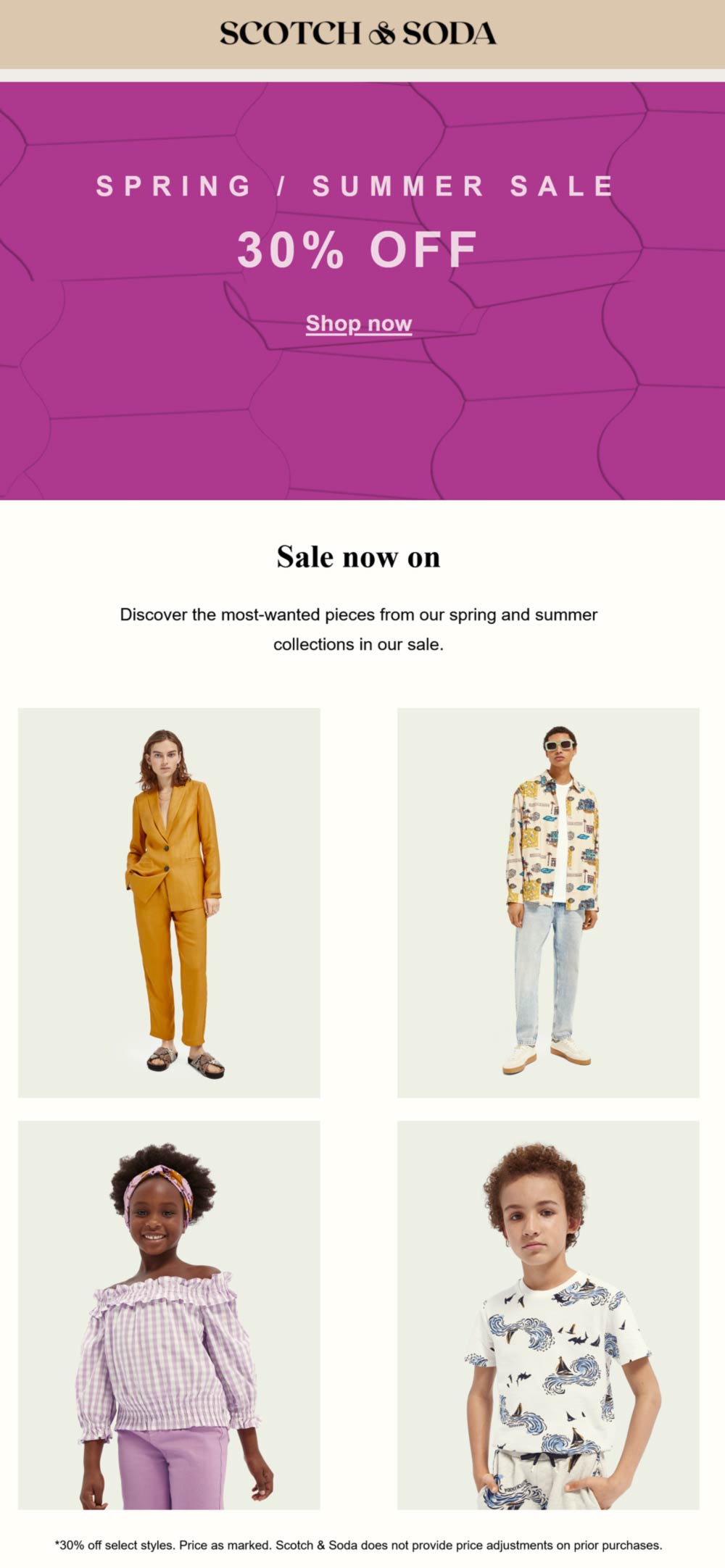 30 off Spring & Summer at Scotch & Soda scotchsoda The Coupons App®