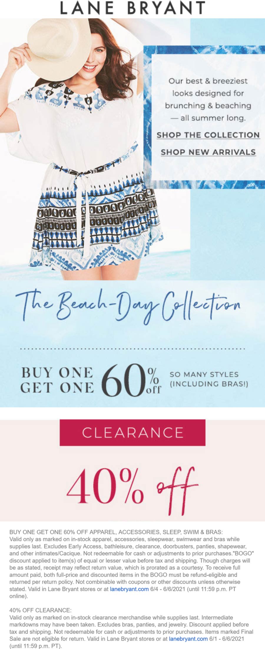 Lane Bryant stores Coupon  Second item 60% off also 40% off clearance at Lane Bryant, ditto online #lanebryant 