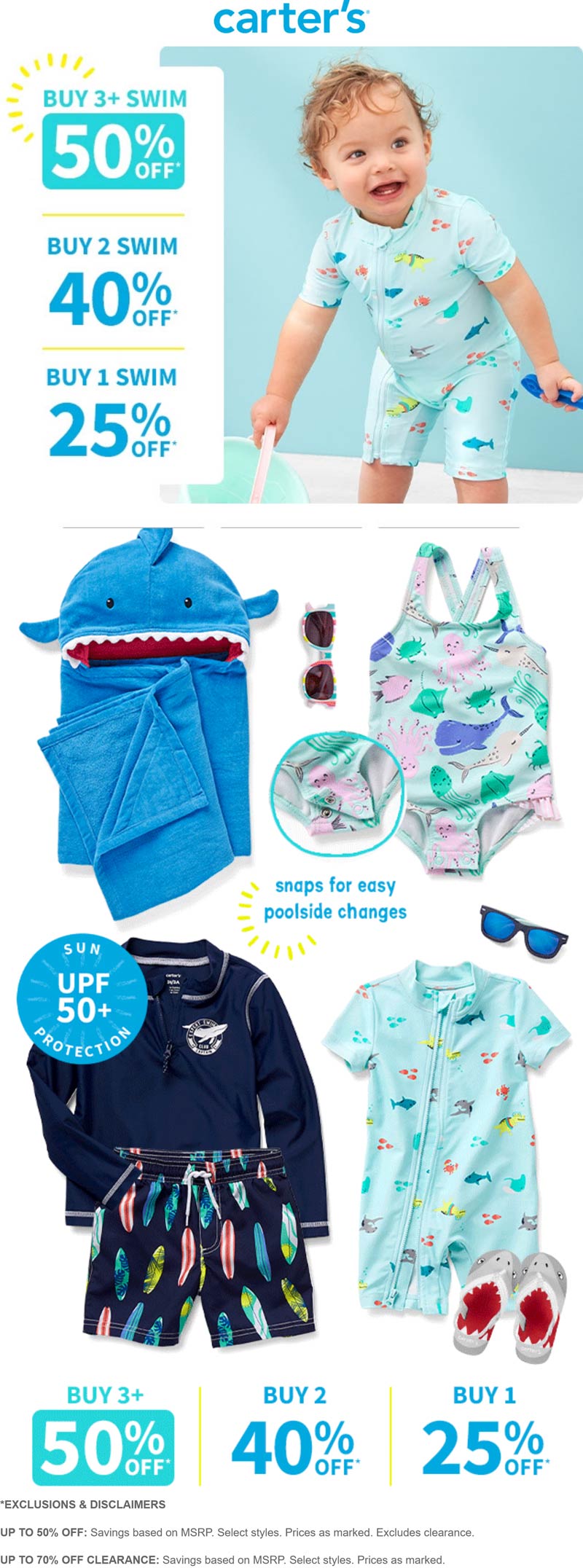 Carters stores Coupon  25-50% off swim at Carters #carters 