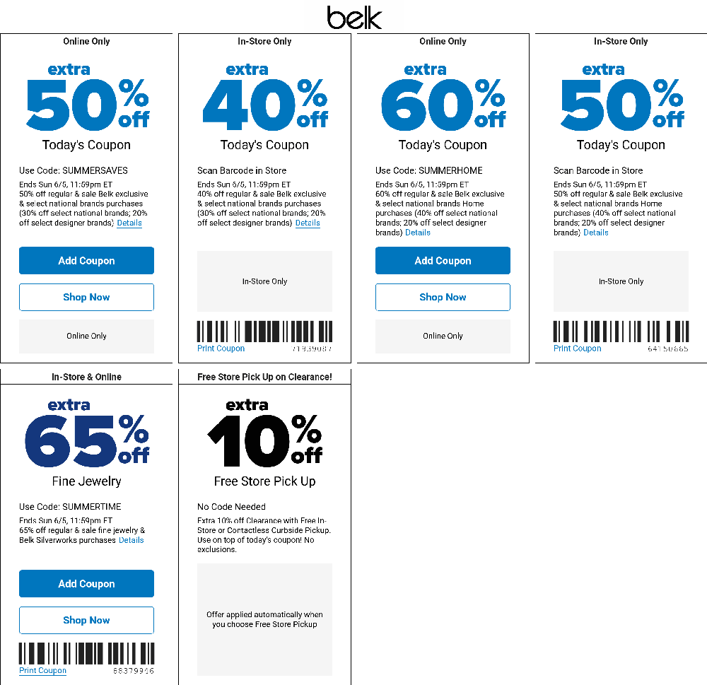 Belk coupons & promo code for [November 2022]