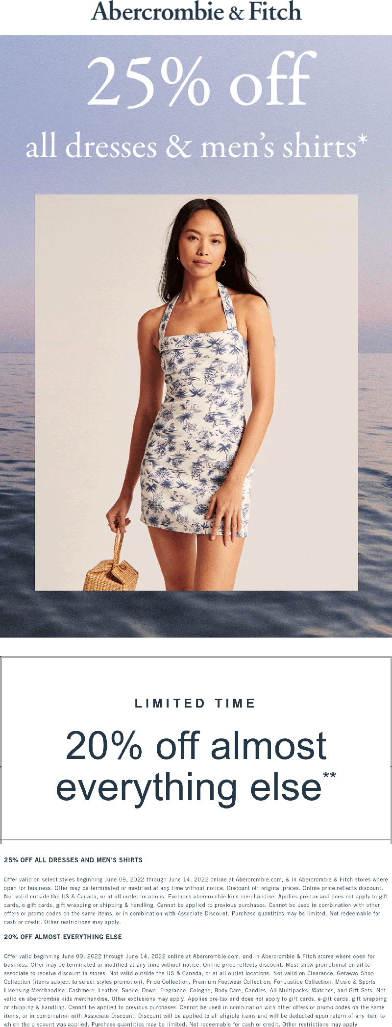 Abercrombie & Fitch coupons & promo code for July 2025