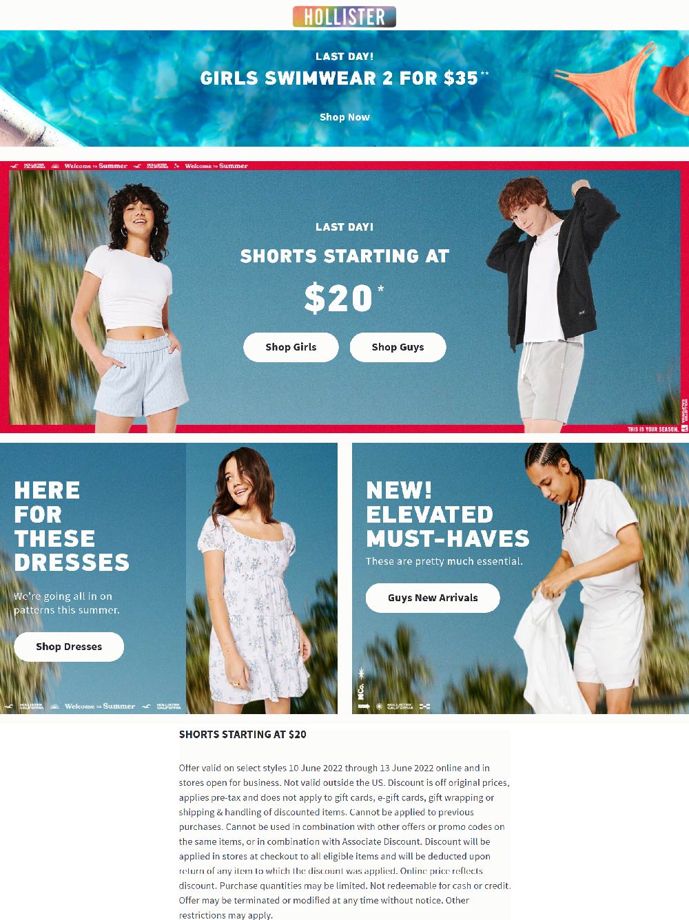 Hollister coupons & promo code for July 2025