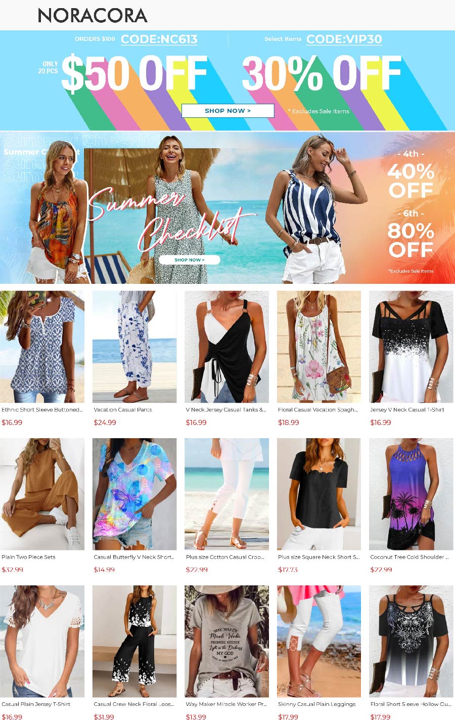 Noracora stores Coupon  Extra 15% off & more today at Noracora via promo code EM15 #noracora 