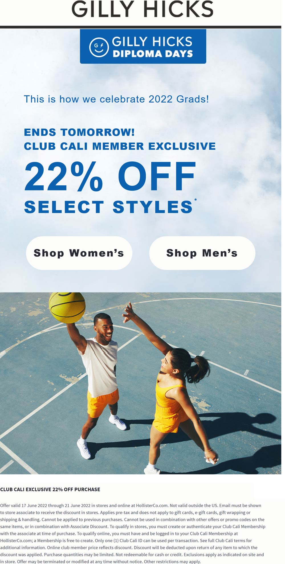Hollister stores Coupon  22% off at Gilly Hicks & Hollister, ditto online #hollister 