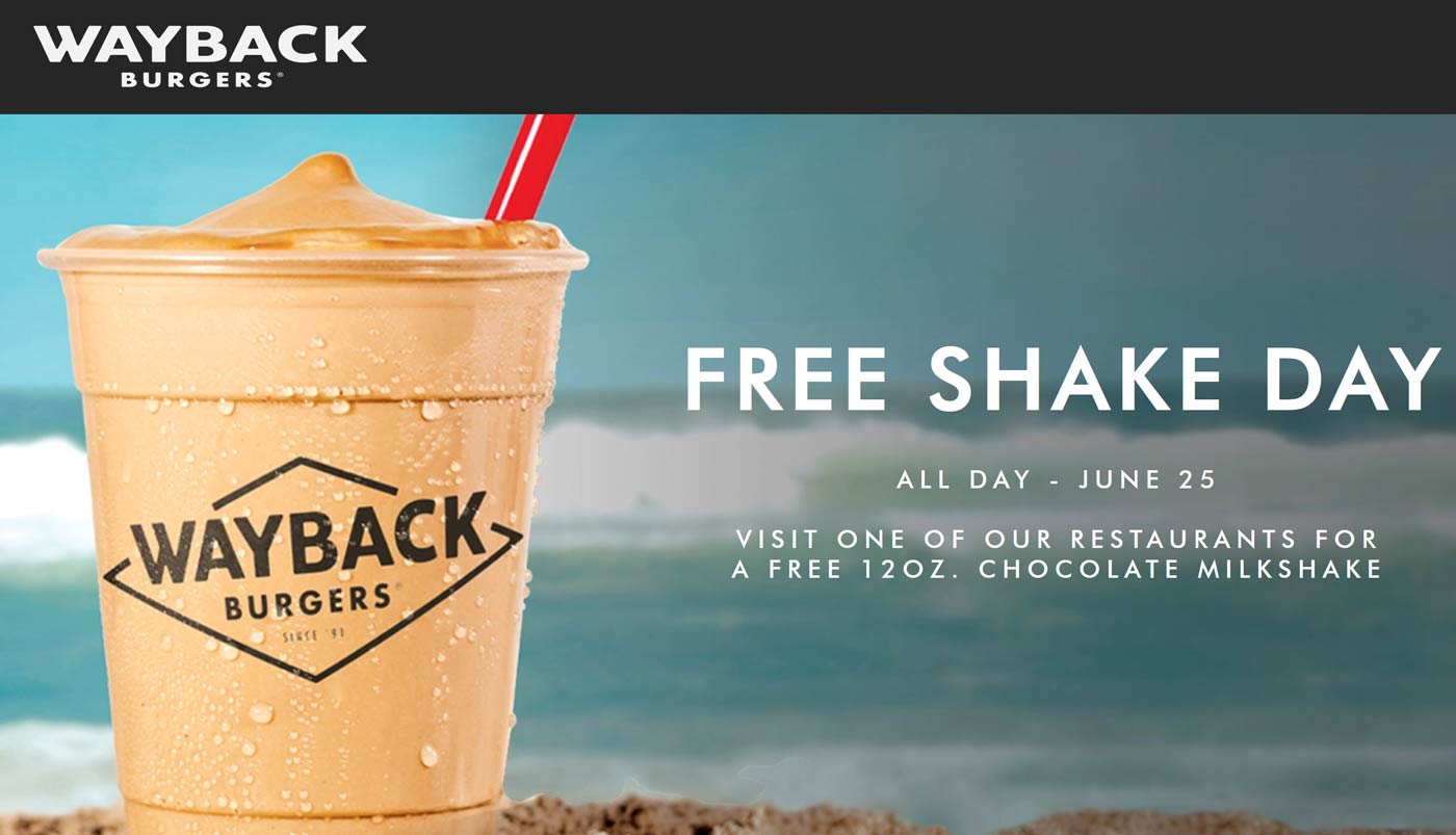 Wayback Burgers coupons & promo code for [July 2022]
