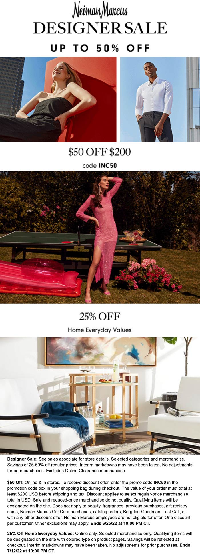 Neiman Marcus coupons & promo code for [August 2022]