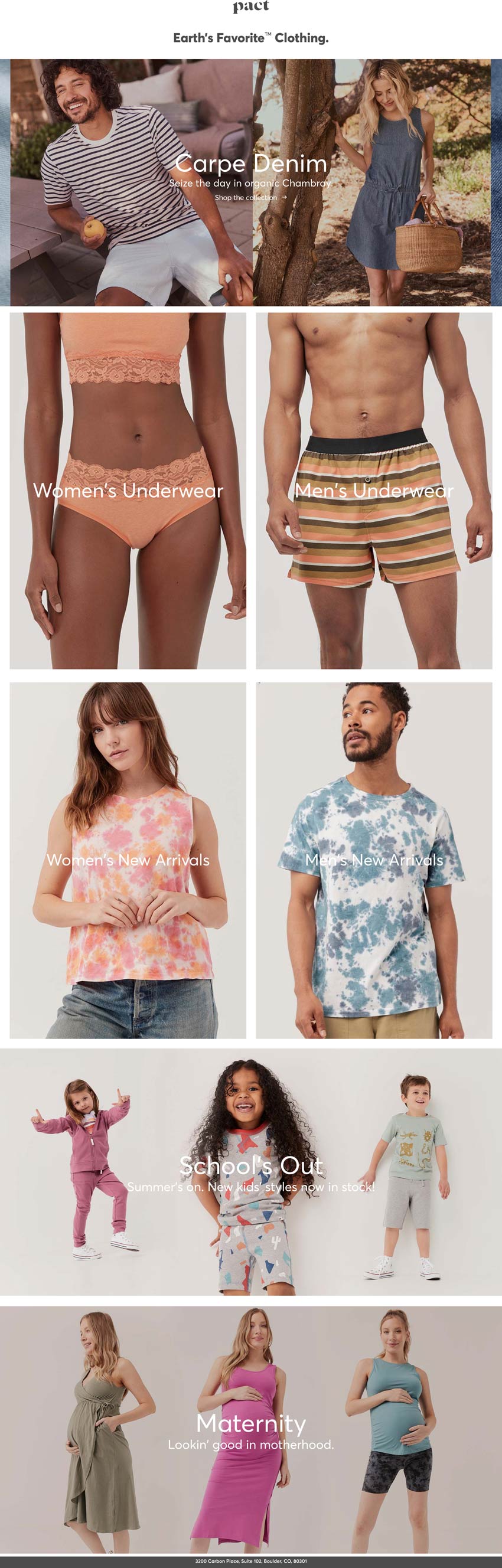Pact stores Coupon  20% off online at Pact clothing via promo code SHOPORGANIC #pact 