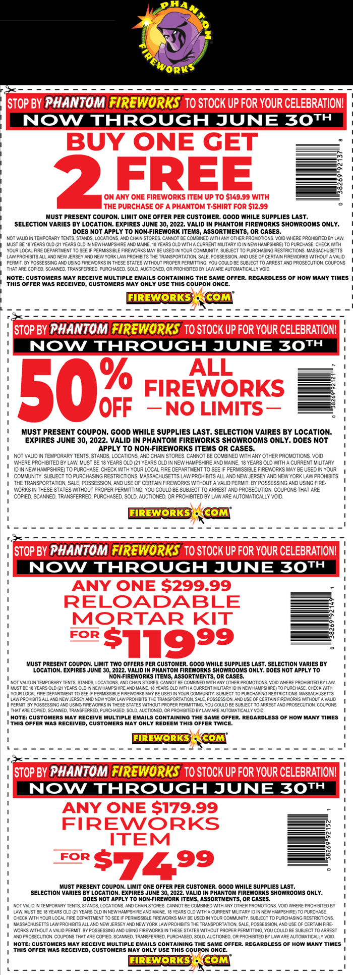 Phantom Fireworks stores Coupon  50% off & more at Phantom Fireworks #phantomfireworks 