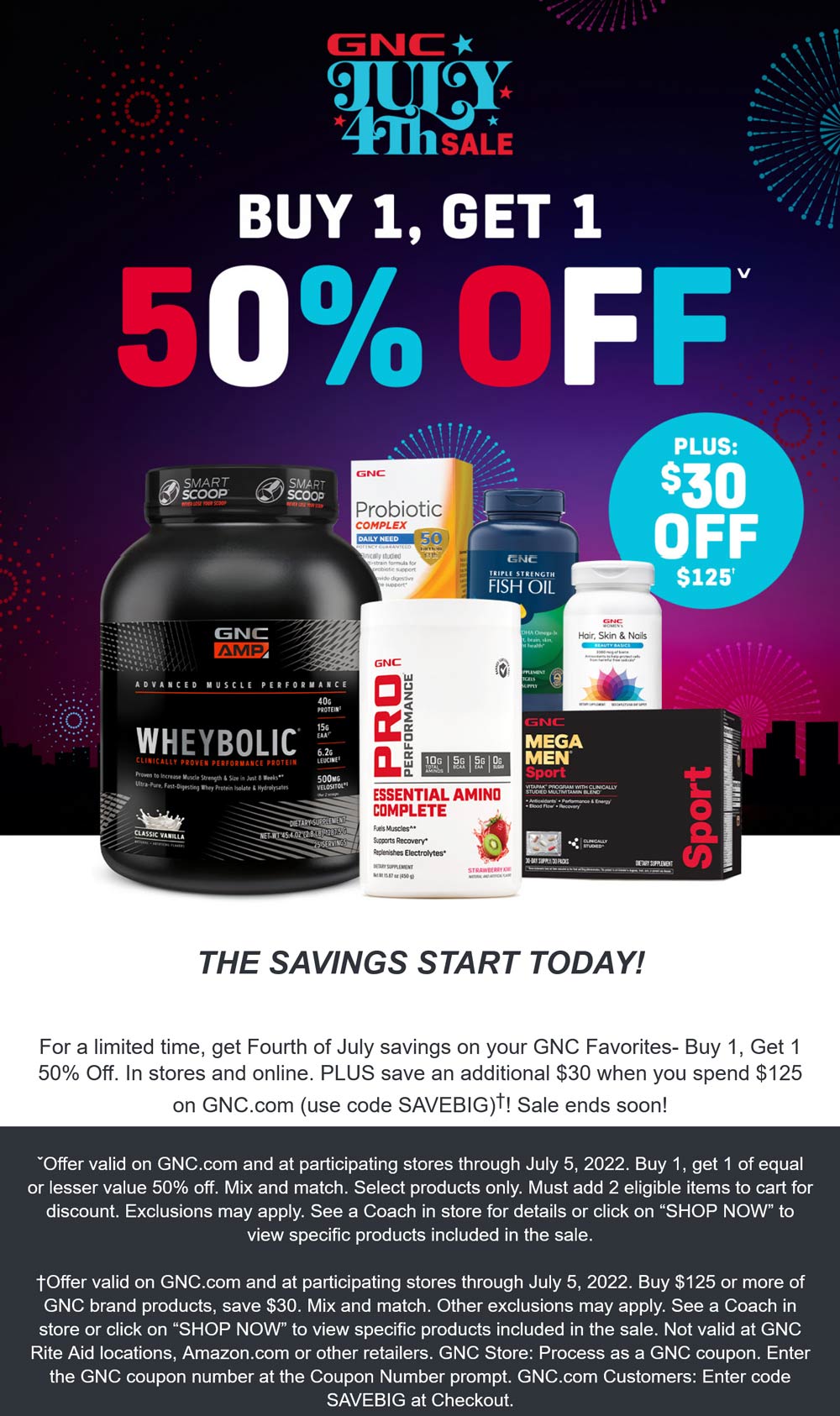 GNC coupons & promo code for [December 2022]
