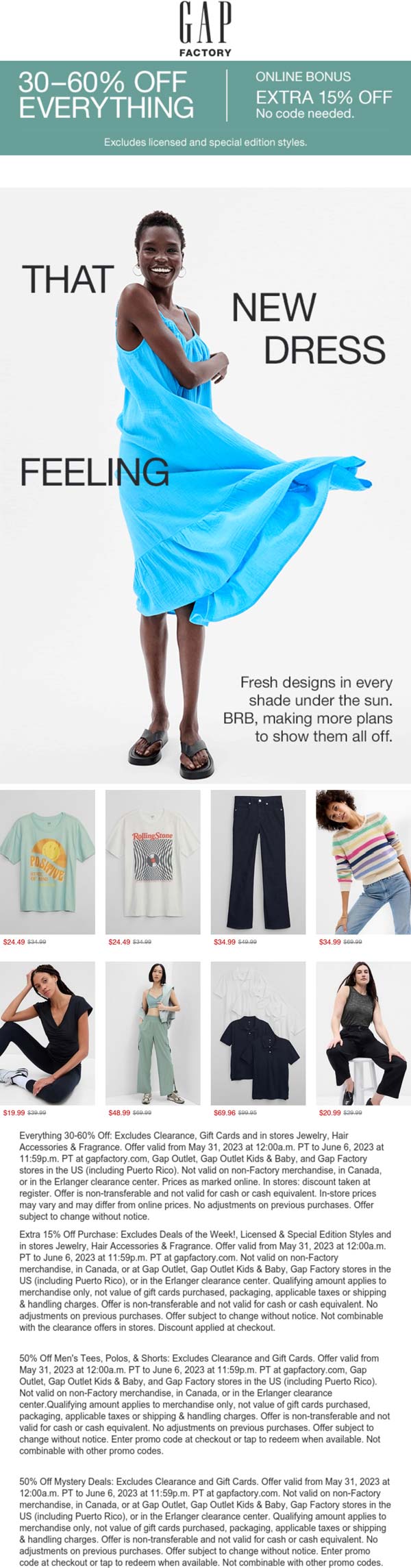 Gap Factory stores Coupon  30-75% off everything at Gap Factory #gapfactory 