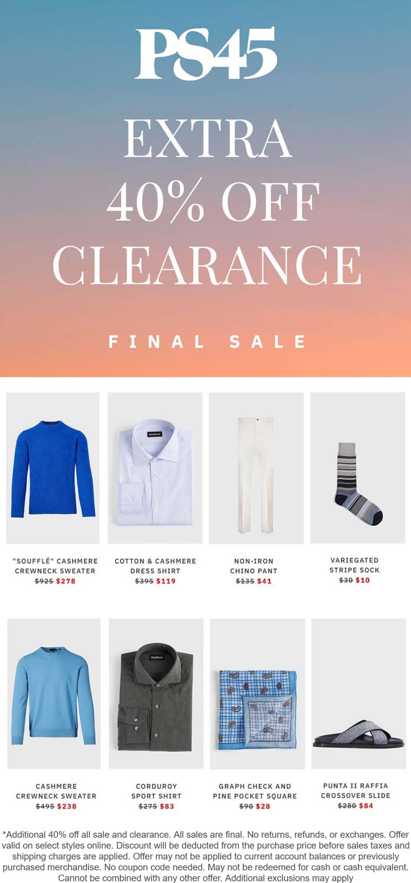 Paul Stuart stores Coupon  Extra 40% off sale & clearance online at Paul Stuart #paulstuart 