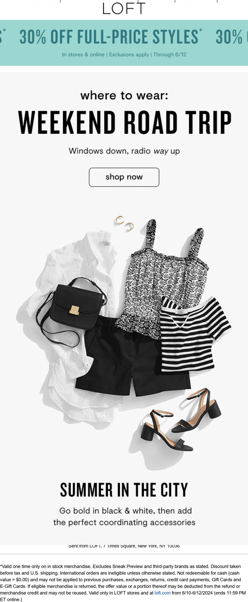 LOFT stores Coupon  30% off at LOFT, ditto online #loft 