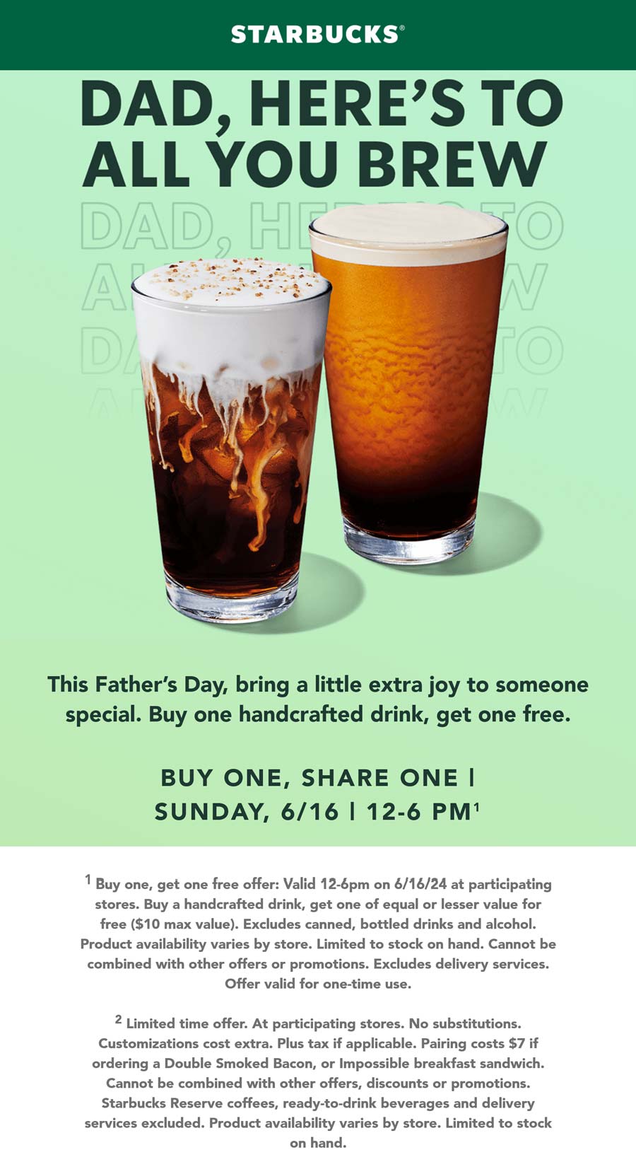 Starbucks restaurants Coupon  Second coffee free Sunday at Starbucks #starbucks 