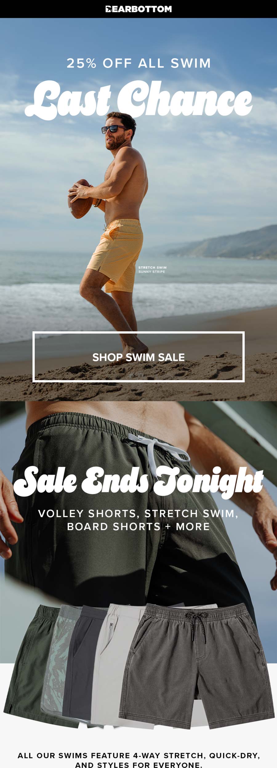Bearbottom stores Coupon  25% off all swim today at Bearbottom #bearbottom 