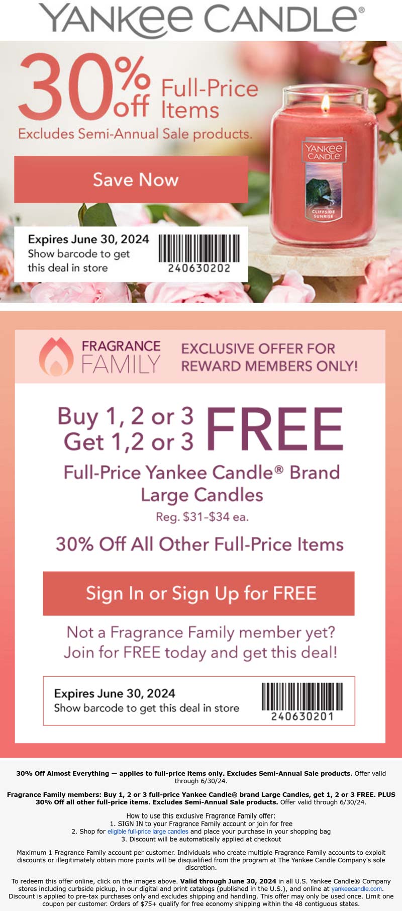 Yankee Candle stores Coupon  30% off at Yankee Candle, ditto online #yankeecandle 