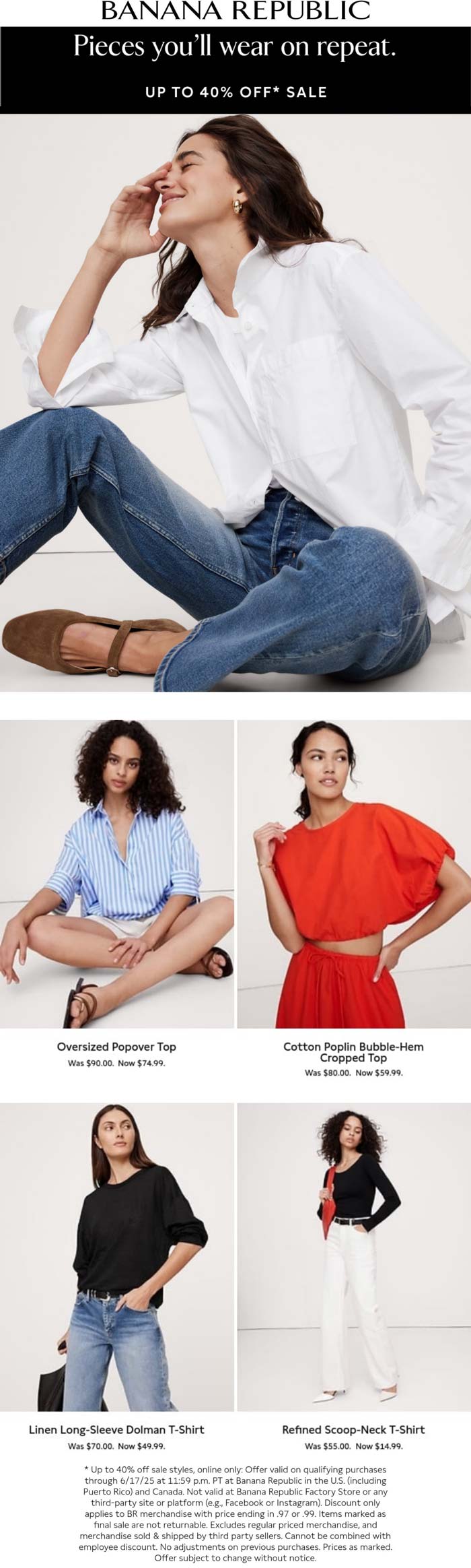 Banana Republic stores Coupon  Extra 20-40% off sale items online at Banana Republic #bananarepublic 
