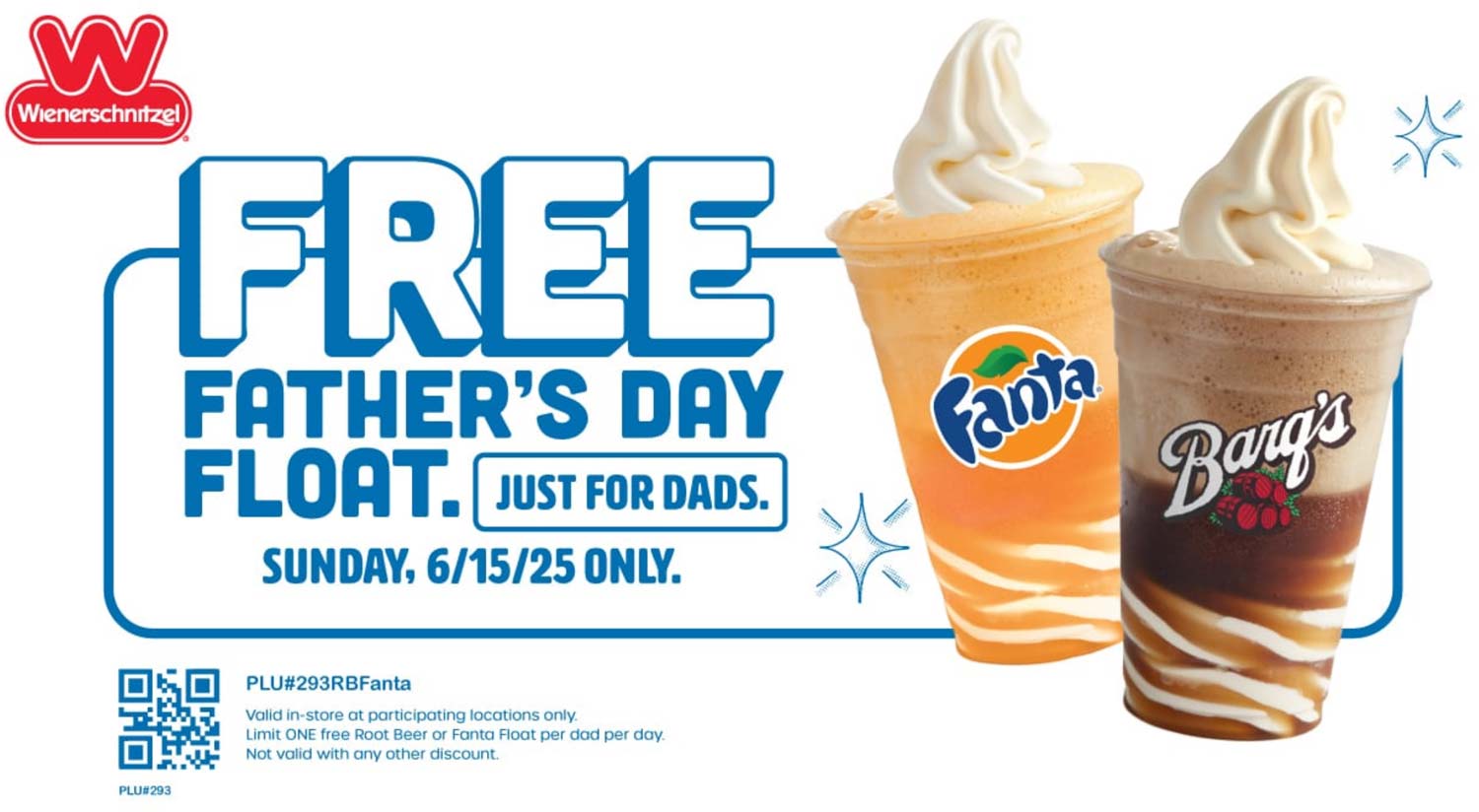 Wienerschnitzel restaurants Coupon  Free rootbeer or orange float for Dad today at Wienerschnitzel restaurants #wienerschnitzel 